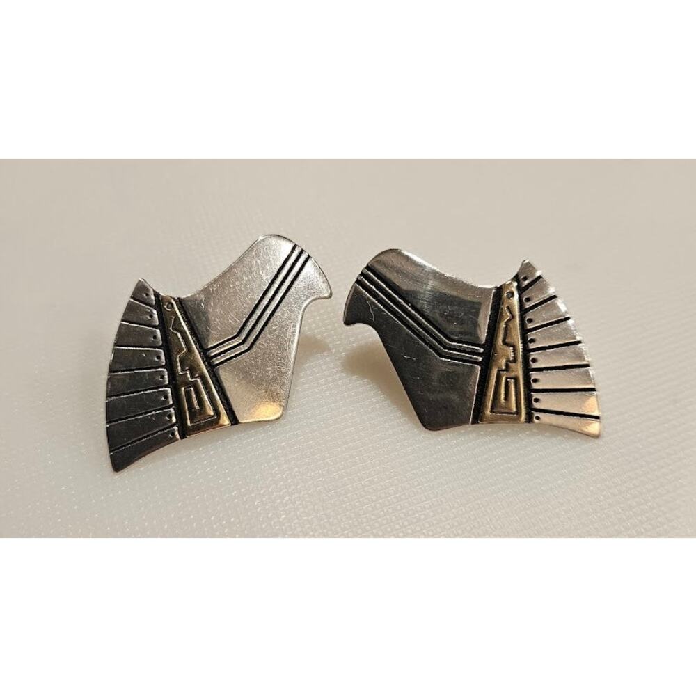 Carolyn Pollack Relios 14k gold and sterling silver earrings
